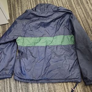 Vintage Walt Disney World Windbreaker Jacket L Mickey Mouse Anorak Blue Zip